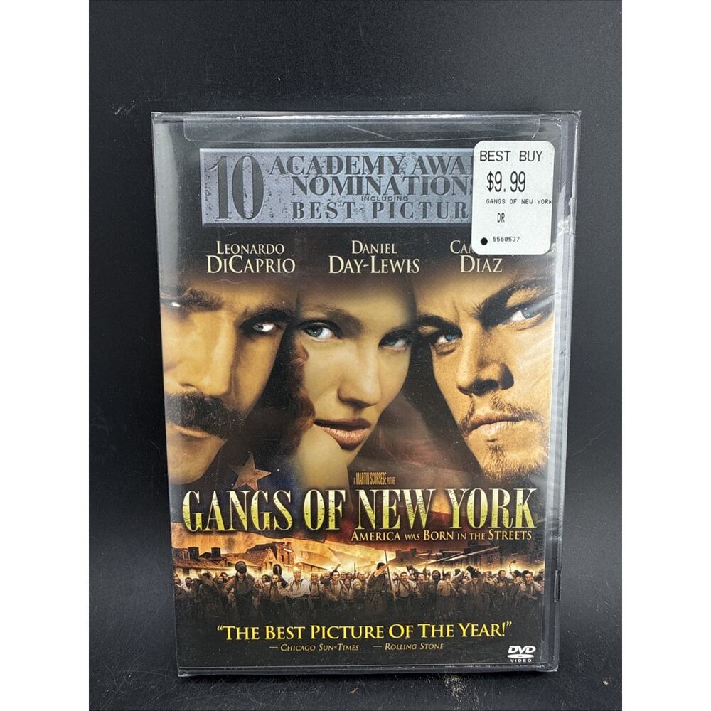 Gangs Of New York DVD Sealed Leonardo DiCaprio Daniel Day-Lewis Scorsese